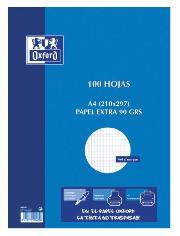 Papel resmilla OXFORD A4 4x4 90g Paquete 100h