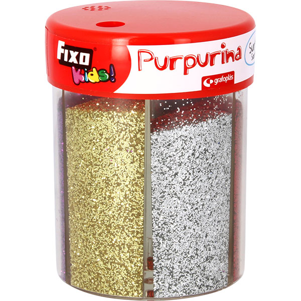 Purpurina FIXO metalizado  Surtido Bote 80g 00039399