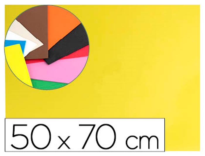 Goma EVA FAIBO 50x65cm 1,5mm amarillo 1656-05