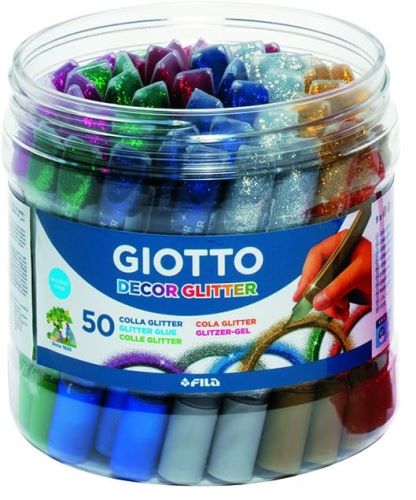 Pegamento purpurina GIOTTO Decor glitter 10,5ml Bote 50