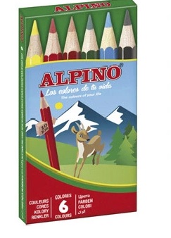 Lpiz color ALPINO cortos Surtido Caja 6 AL010651